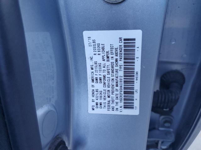 1HGCR2F85HA009912 - 2017 HONDA ACCORD EXL SILVER photo 13