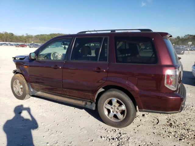 5FNYF18598B010384 - 2008 HONDA PILOT EXL MAROON photo 2