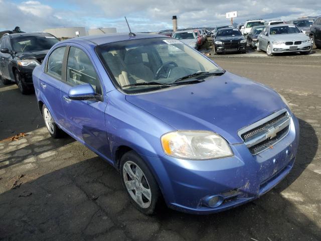 KL1TG56E89B350607 - 2009 CHEVROLET AVEO LT BLUE photo 4