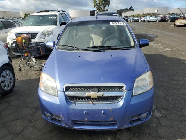 KL1TG56E89B350607 - 2009 CHEVROLET AVEO LT BLUE photo 5