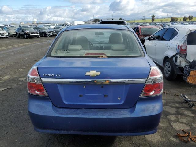 KL1TG56E89B350607 - 2009 CHEVROLET AVEO LT BLUE photo 6