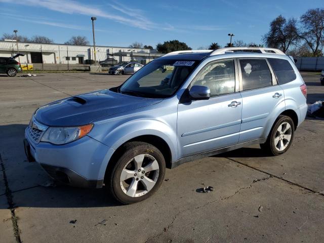 JF2SHGGC3BH716536 - 2011 SUBARU FORESTER TOURING BLUE photo 1