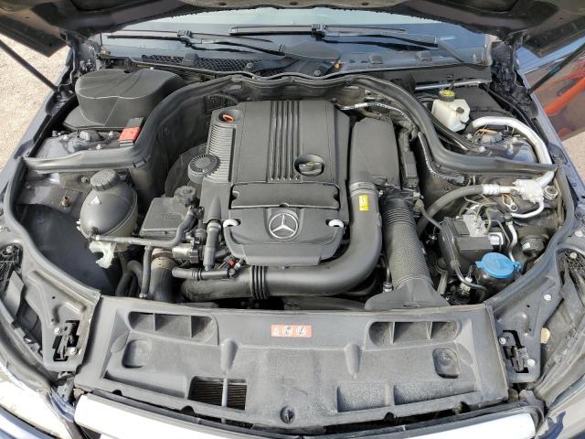 WDDGJ4HB8CF742694 - 2012 MERCEDES-BENZ C 250 BLUE photo 11