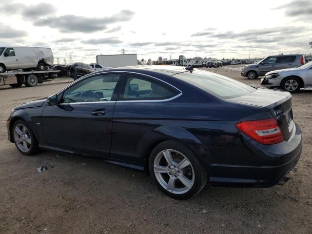 WDDGJ4HB8CF742694 - 2012 MERCEDES-BENZ C 250 BLUE photo 2