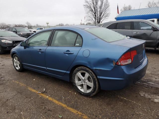 1HGFA16846L129667 - 2006 HONDA CIVIC EX BLUE photo 2