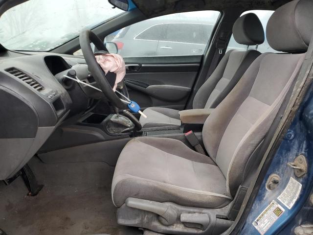 1HGFA16846L129667 - 2006 HONDA CIVIC EX BLUE photo 7