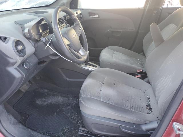 1G1JA6SH5C4120714 - 2012 CHEVROLET SONIC LS RED photo 7