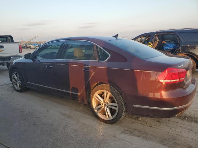 1VWCN7A35EC055711 - 2014 VOLKSWAGEN PASSAT SEL MAROON photo 2