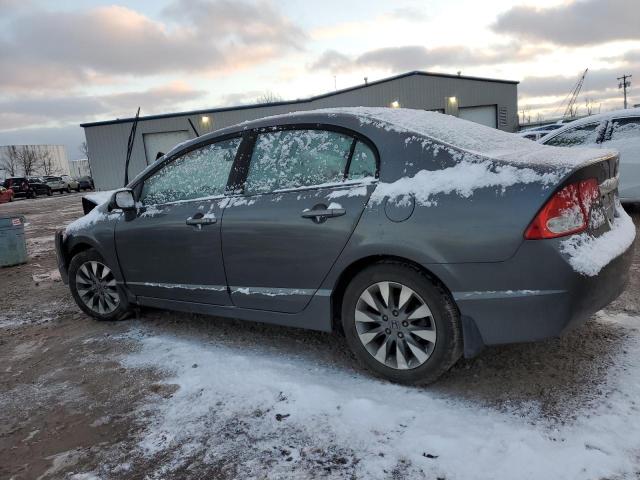 2HGFA16899H312175 - 2009 HONDA CIVIC EX GRAY photo 2