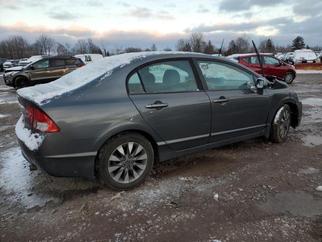 2HGFA16899H312175 - 2009 HONDA CIVIC EX GRAY photo 3