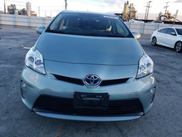 JTDKN3DU0E1844033 - 2014 TOYOTA PRIUS TURQUOISE photo 5