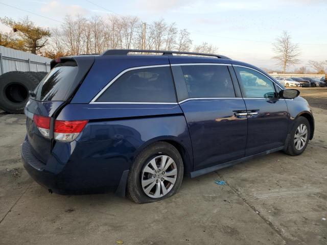 5FNRL5H60EB044545 - 2014 HONDA ODYSSEY EXL BLUE photo 3