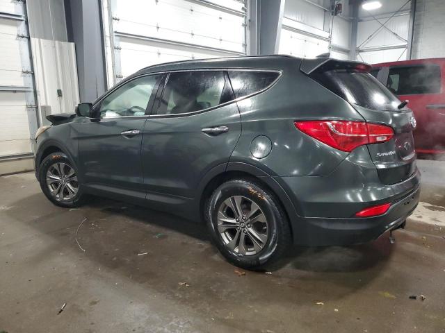 5XYZUDLB2DG055310 - 2013 HYUNDAI SANTA FE S GREEN photo 2