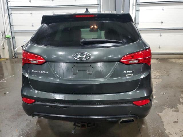 5XYZUDLB2DG055310 - 2013 HYUNDAI SANTA FE S GREEN photo 6