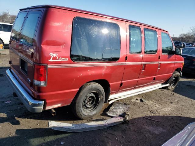 1FDRE1426YHB63044 - 2000 FORD ECONOLINE E150 VAN RED photo 3