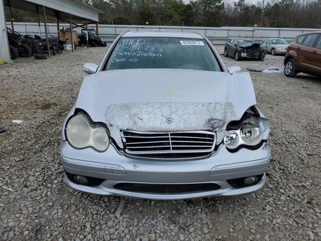 WDBRF52H47E025811 - 2007 MERCEDES-BENZ C 230 SILVER photo 5