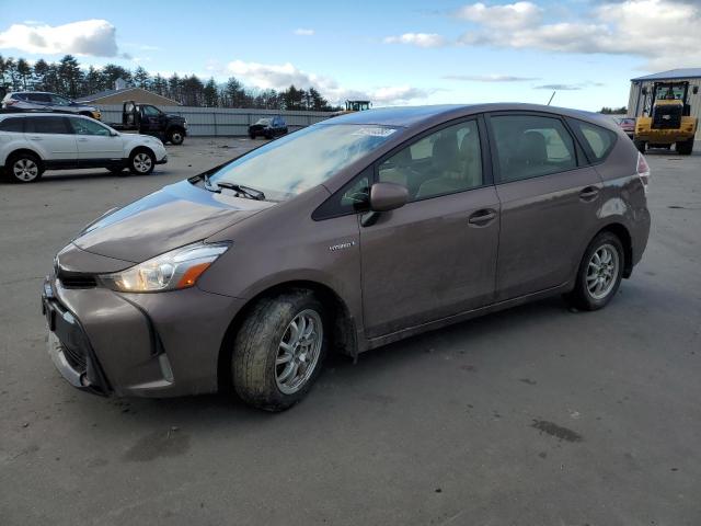 JTDZN3EU7FJ037412 - 2015 TOYOTA PRIUS V BROWN photo 1