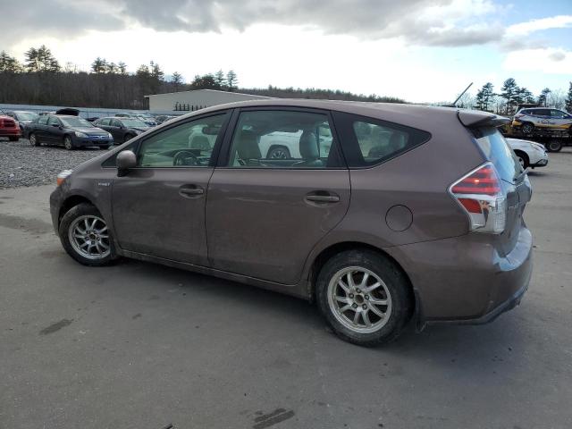 JTDZN3EU7FJ037412 - 2015 TOYOTA PRIUS V BROWN photo 2