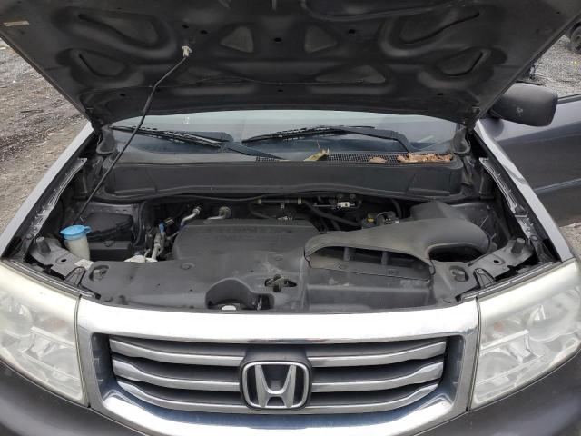 5FNYF3H29EB005974 - 2014 HONDA PILOT LX BLUE photo 12