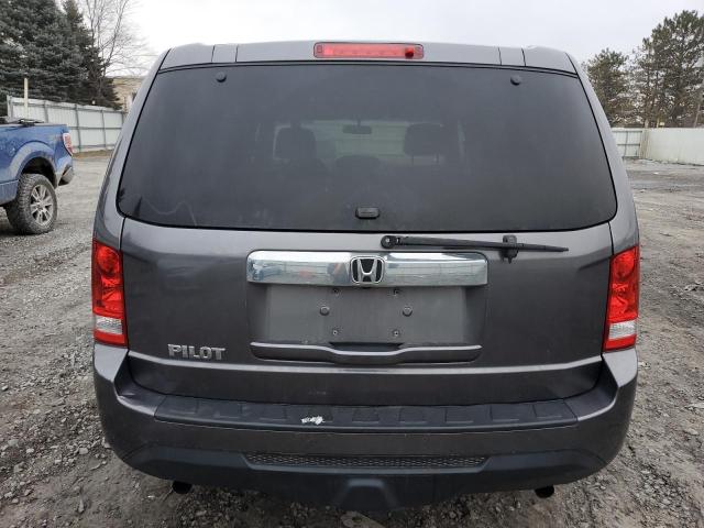 5FNYF3H29EB005974 - 2014 HONDA PILOT LX BLUE photo 6