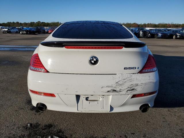 WBAEA53539CV92560 - 2009 BMW 650 I WHITE photo 6