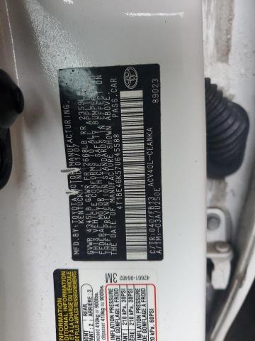 4T1BE46K57U645588 - 2007 TOYOTA CAMRY CE WHITE photo 12