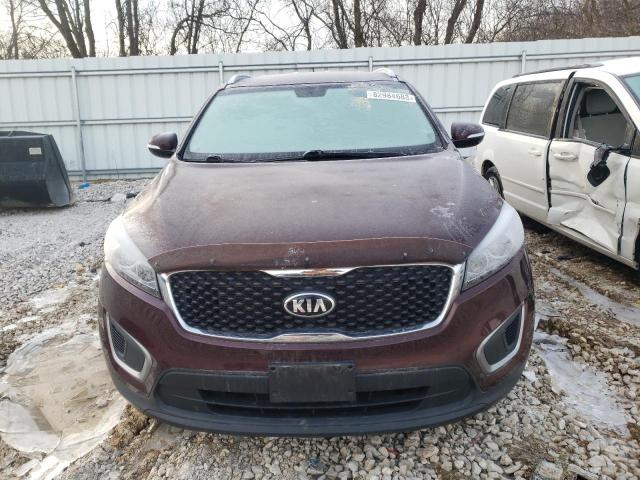 5XYPG4A39GG119440 - 2016 KIA SORENTO LX BURGUNDY photo 5