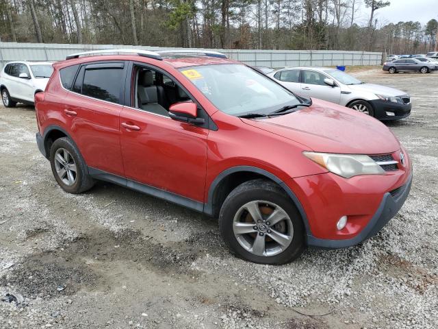 2T3WFREV1FW144467 - 2015 TOYOTA RAV4 XLE RED photo 4