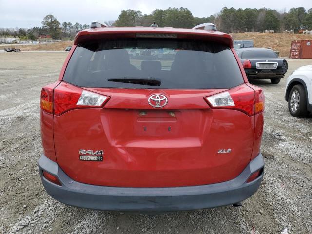 2T3WFREV1FW144467 - 2015 TOYOTA RAV4 XLE RED photo 6