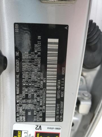 4T3BK11A09U006423 - 2009 TOYOTA VENZA SILVER photo 13