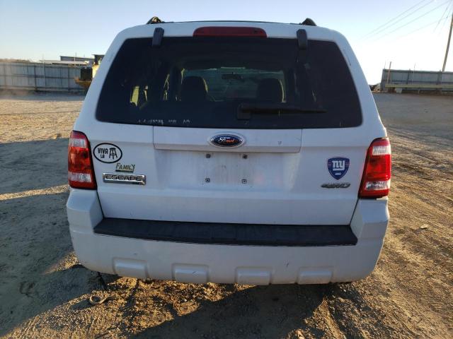 1FMCU931X8KC93573 - 2008 FORD ESCAPE XLT WHITE photo 6