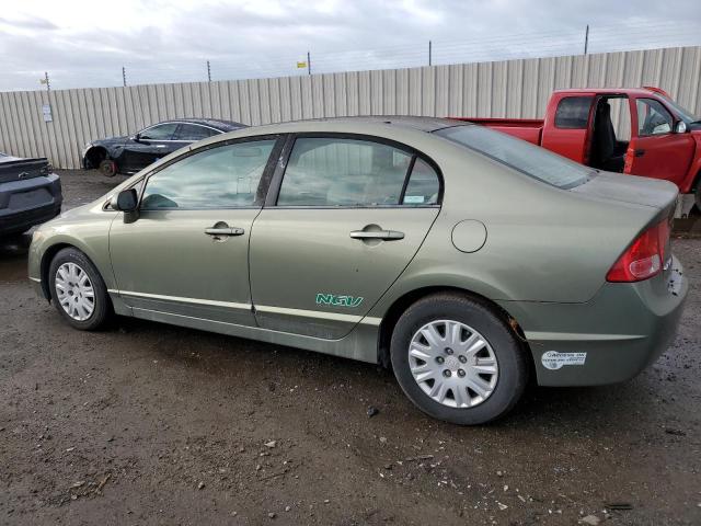 1HGFA46528L000496 - 2008 HONDA CIVIC GX GREEN photo 2