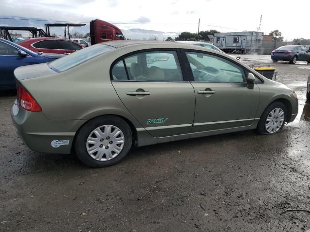 1HGFA46528L000496 - 2008 HONDA CIVIC GX GREEN photo 3