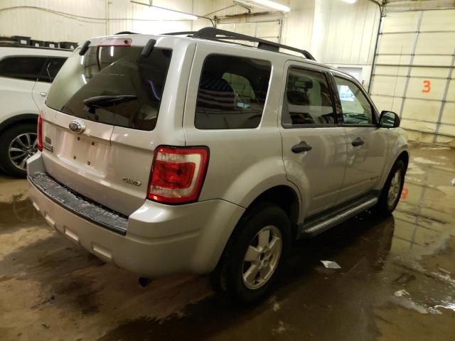 1FMCU93Z38KC07400 - 2008 FORD ESCAPE XLT SILVER photo 3