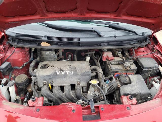 JTDBT923271009914 - 2007 TOYOTA YARIS RED photo 11