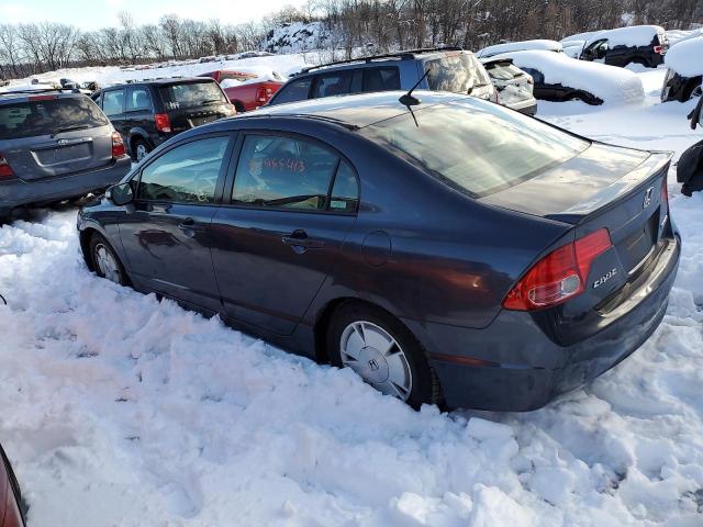 JHMFA36227S023682 - 2007 HONDA CIVIC HYBRID CHARCOAL photo 2