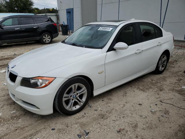 WBAVA37548NL43542 - 2008 BMW 3 SERIES I WHITE photo 1