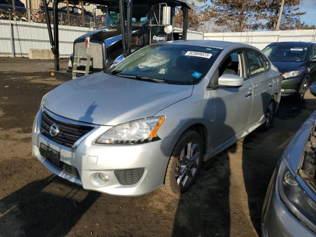 3N1AB7APXEY288225 - 2014 NISSAN SENTRA S SILVER photo 1