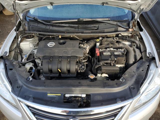 3N1AB7APXEY288225 - 2014 NISSAN SENTRA S SILVER photo 11