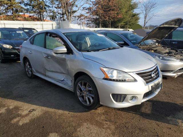 3N1AB7APXEY288225 - 2014 NISSAN SENTRA S SILVER photo 4