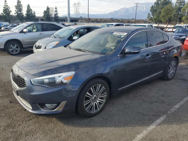 KNALN4D72E5146758 - 2014 KIA CADENZA PREMIUM BLUE photo 1