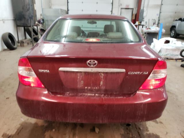 4T1BE30K84U355277 - 2004 TOYOTA CAMRY LE RED photo 6