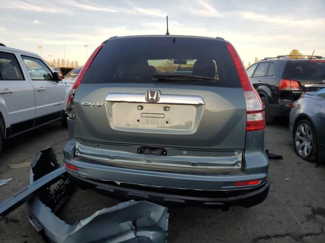 5J6RE3H51AL018513 - 2010 HONDA CR-V EX BLUE photo 6