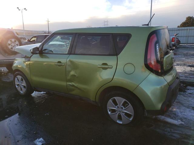 KNDJN2A26E7744105 - 2014 KIA SOUL GREEN photo 2