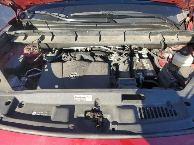 5TDGZRBH6MS093203 - 2021 TOYOTA HIGHLANDER XLE RED photo 12