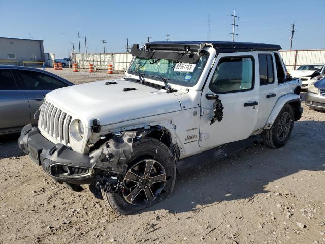 1C4HJXEG2PW533120 - 2023 JEEP WRANGLER SAHARA WHITE photo 1