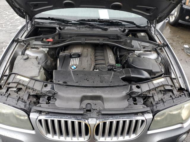 WBXPC93478WJ04716 - 2008 BMW X3 3.0SI GRAY photo 12