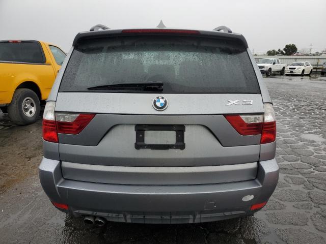 WBXPC93478WJ04716 - 2008 BMW X3 3.0SI GRAY photo 6