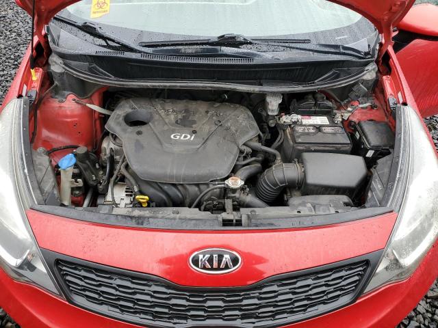 KNADM4A38C6033221 - 2012 KIA RIO LX RED photo 11