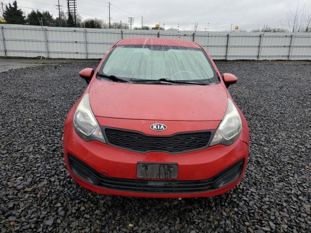 KNADM4A38C6033221 - 2012 KIA RIO LX RED photo 5